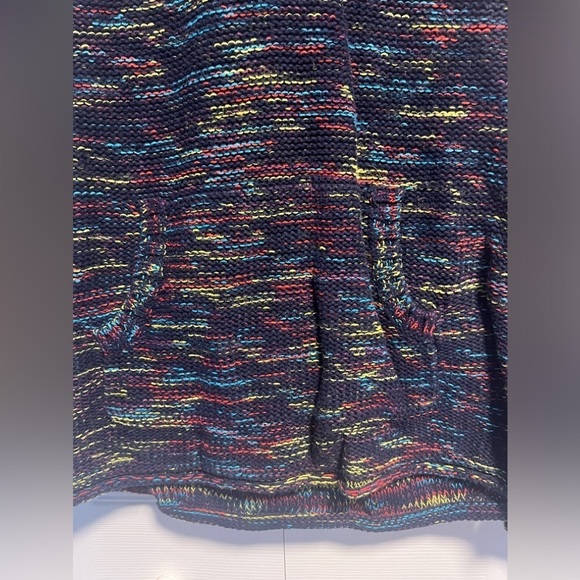 Women's Eddie Bauer Multi Colored Knitted Hooded Sweater - Picture 2 of 4